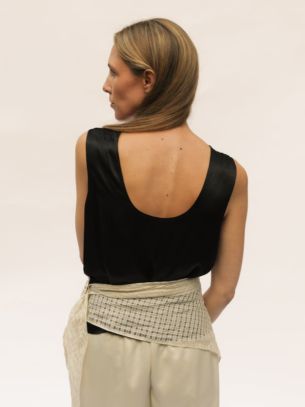 Low Back Tank - Black