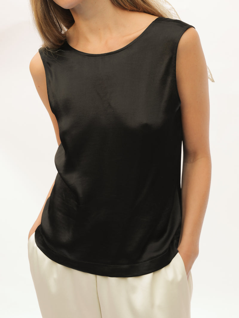 Low Back Tank - Black