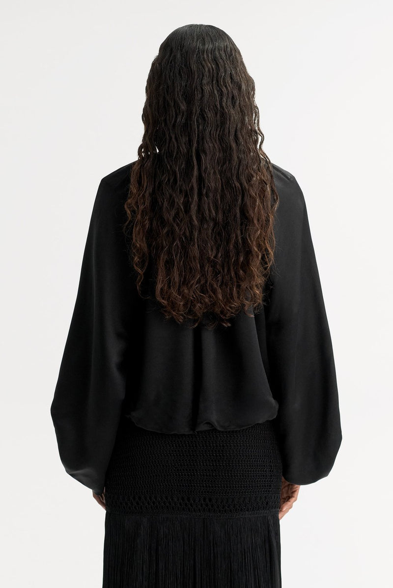 Silk Blouse - Black