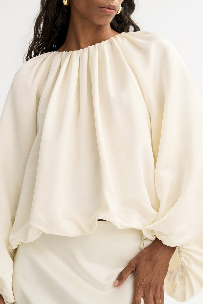 Silk Blouse - Feather white