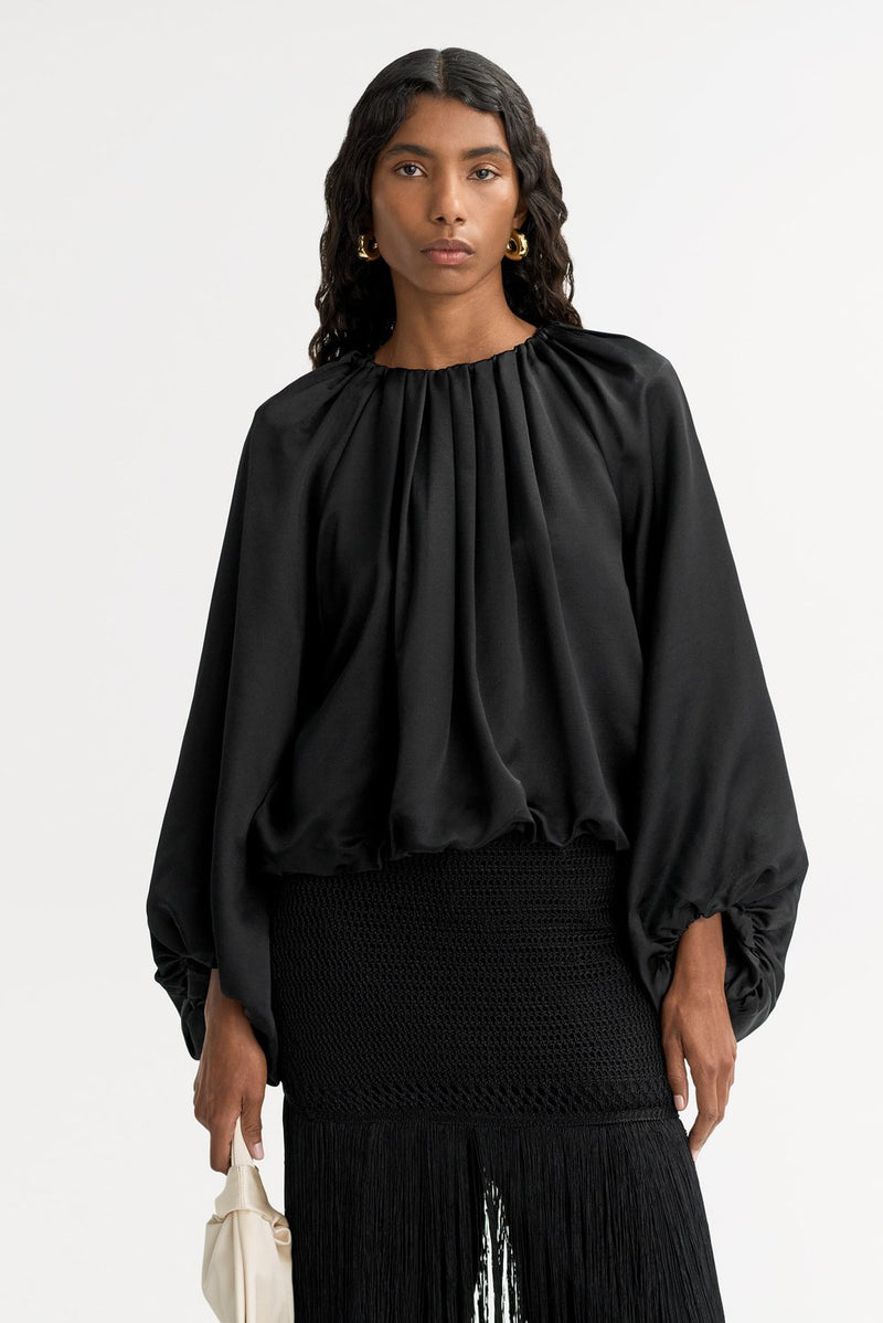 Silk Blouse - Black