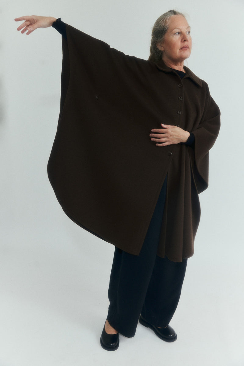 Choko Wool Cape