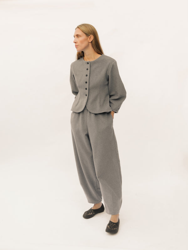 Berry Pants - Light Grey