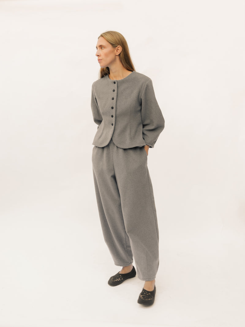 Wanda Waistcoat - Light Grey Cashmere
