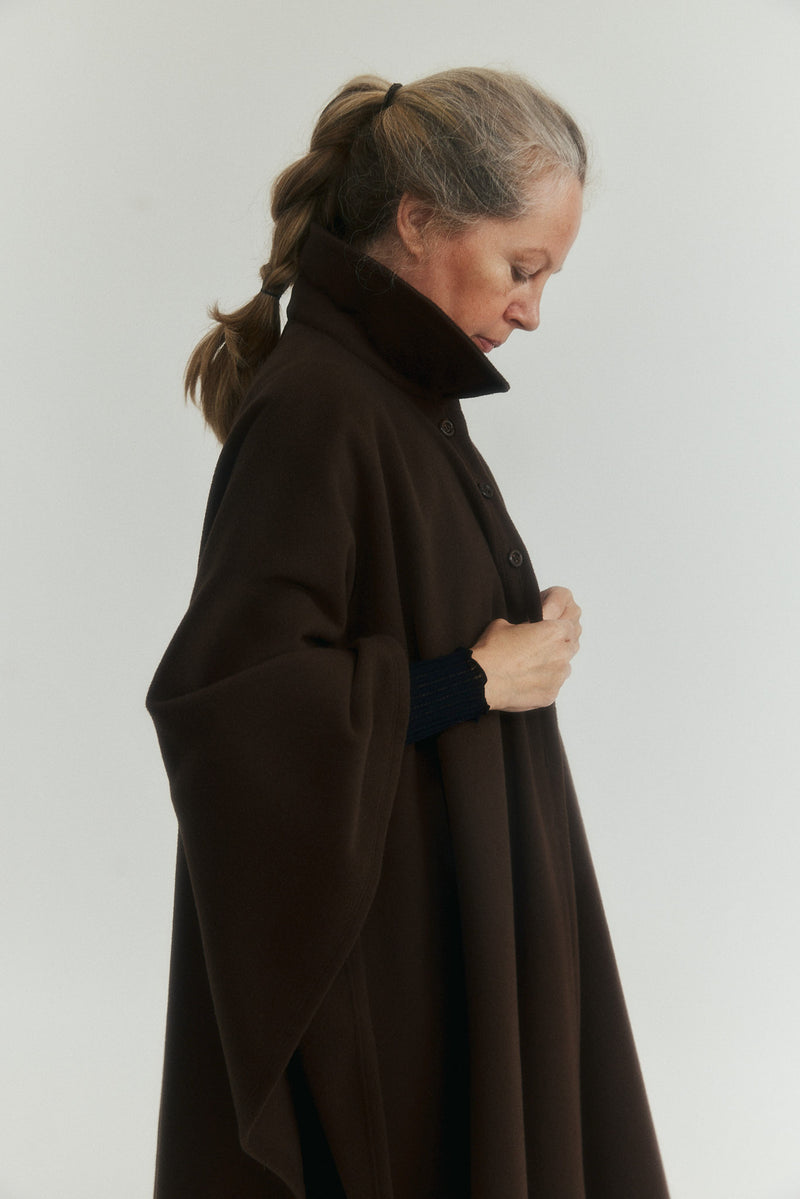 Choko Wool Cape