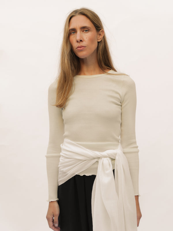 Long Sleeve Tee - Ivory