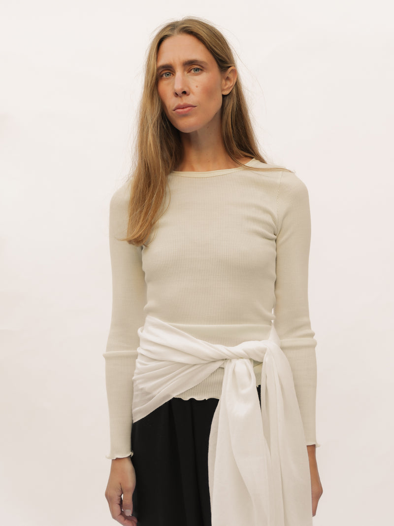 Long Sleeve Tee - Ivory