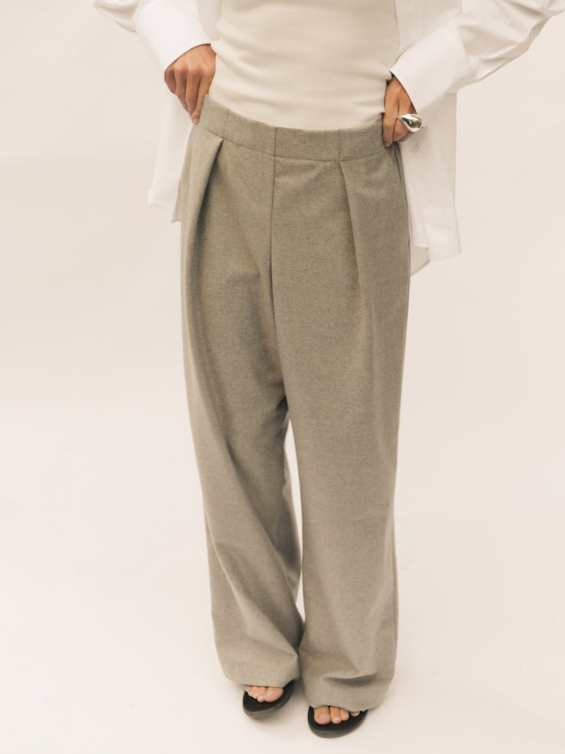 Vida Pants - Taupe wool