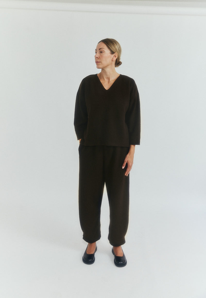 Leisure Pants - Brown Wool