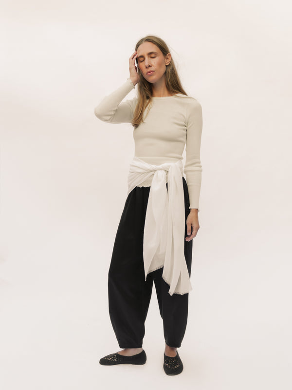 Long Sleeve Tee - Ivory