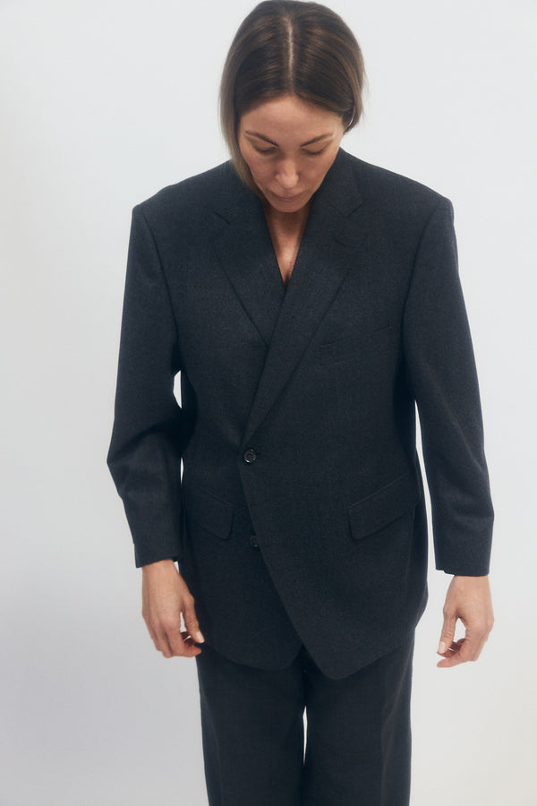 Grey wool suit