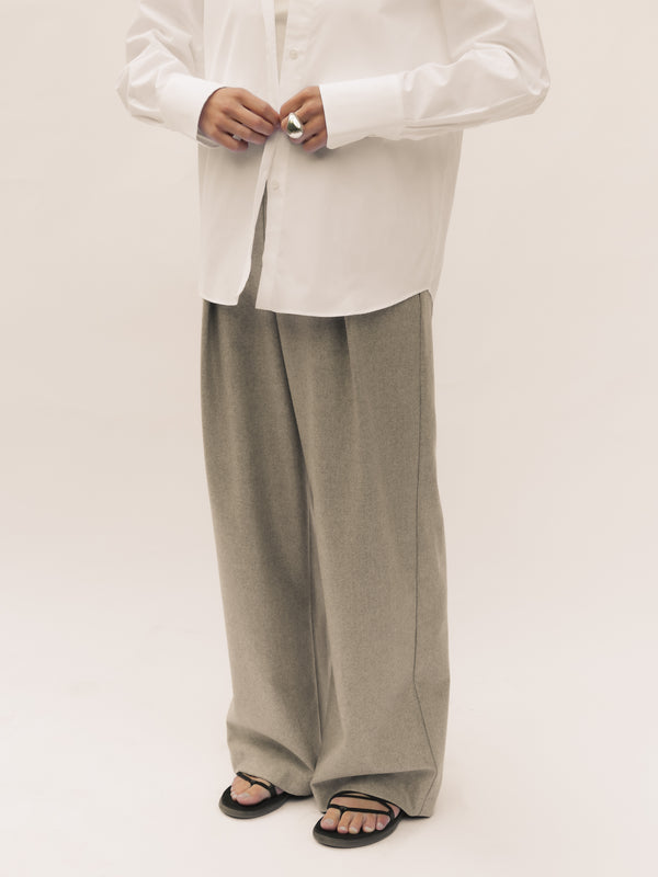 Vida Pants - Taupe wool