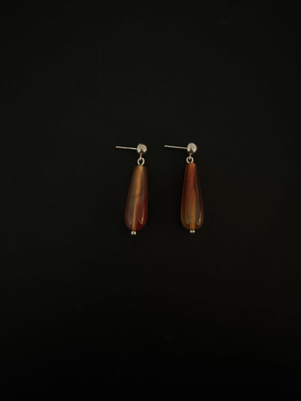 Substance Drop Earring - Carnelian