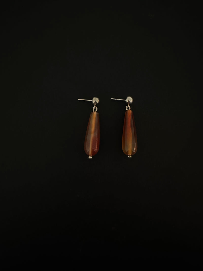 Substance Drop Earring - Carnelian