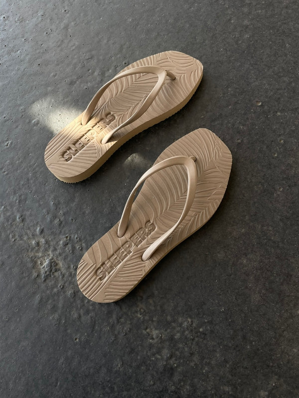 Tapered Flip Flops - Sand