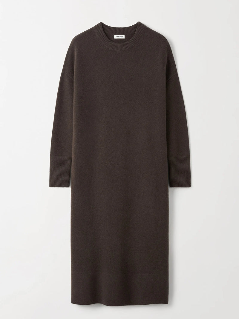 Oversize Cashmere Dress - Chocolate