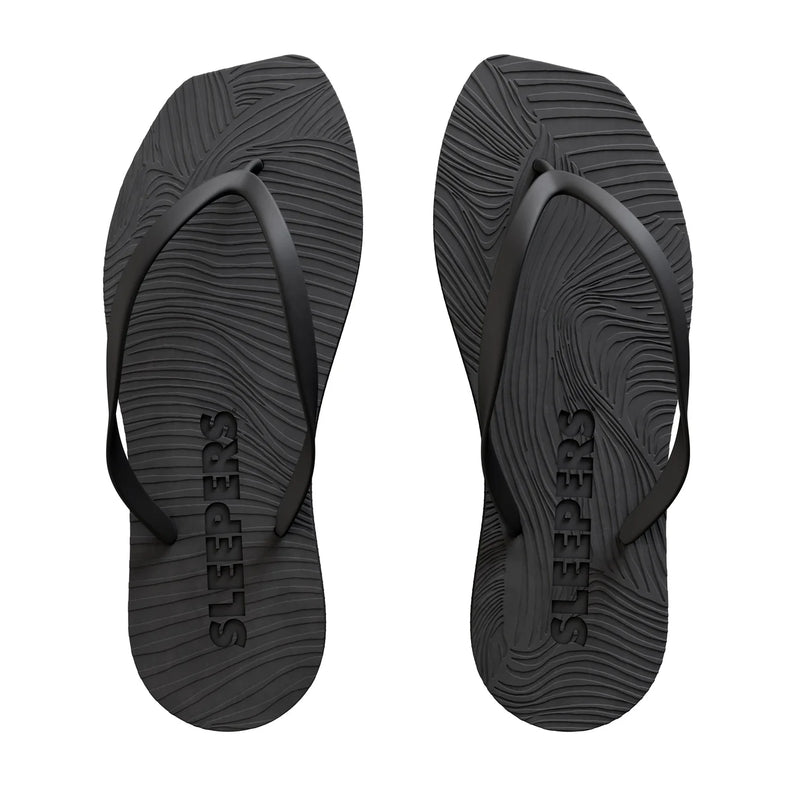 Tapered Flip Flops - Black