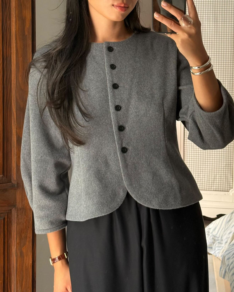 Wanda Waistcoat - Light Grey Cashmere