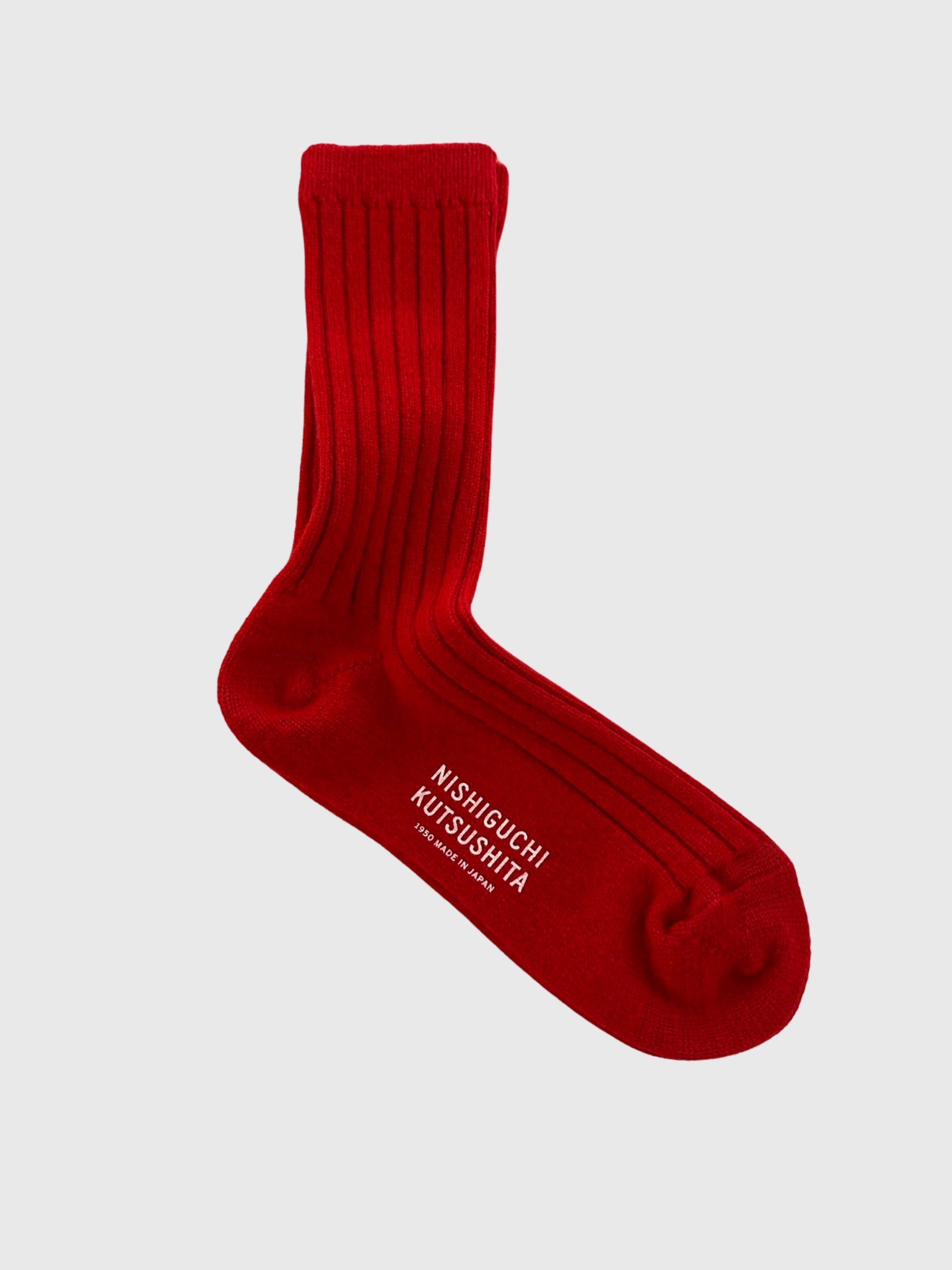 CASHMERE SOCS - RED