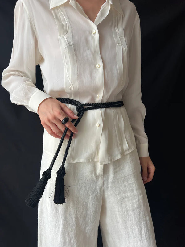 Petit Tassel Belt - Black