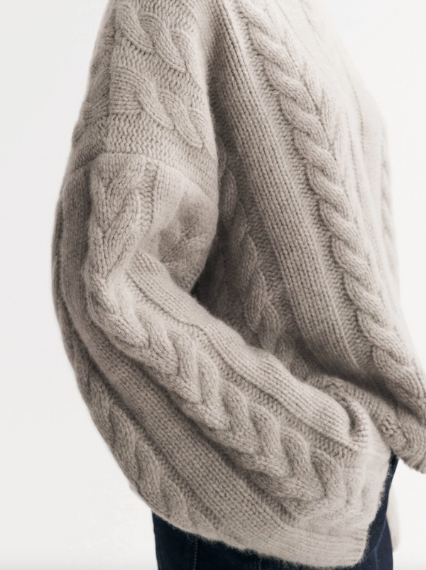 Chunky Cable Knit - Greige