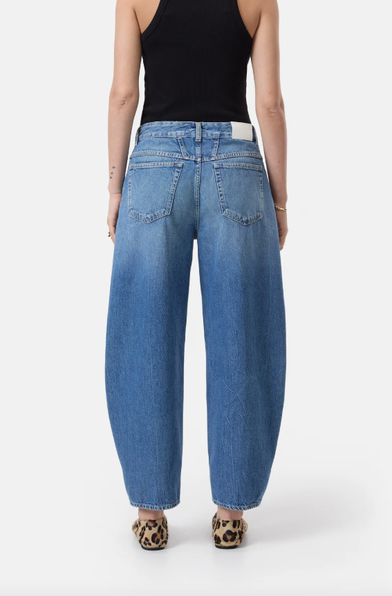 Barrel Jeans Jazzie - Mid blue