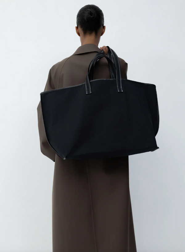 Canvas Tote - Black / oil Black