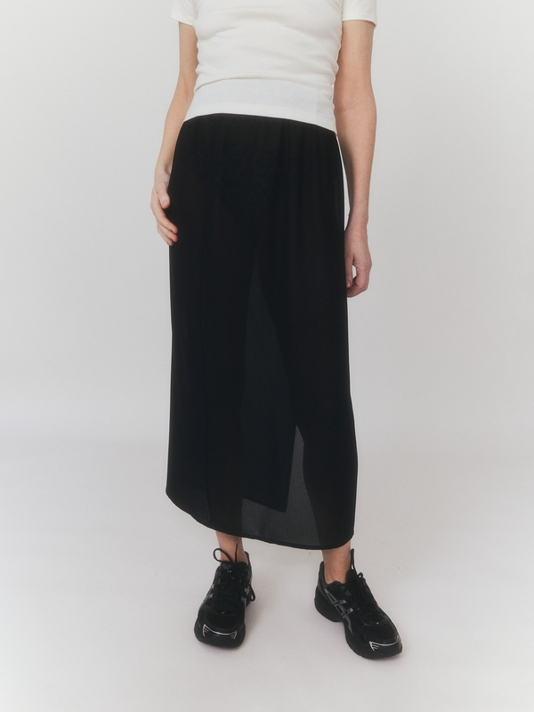 Black Transparent Skirt