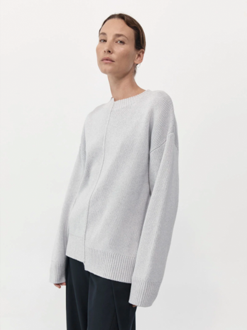 DECONSTRUCTED PULLOVER - SOFT GREY