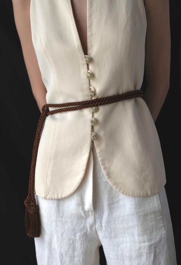 Petit Tassel Belt - Tobacco